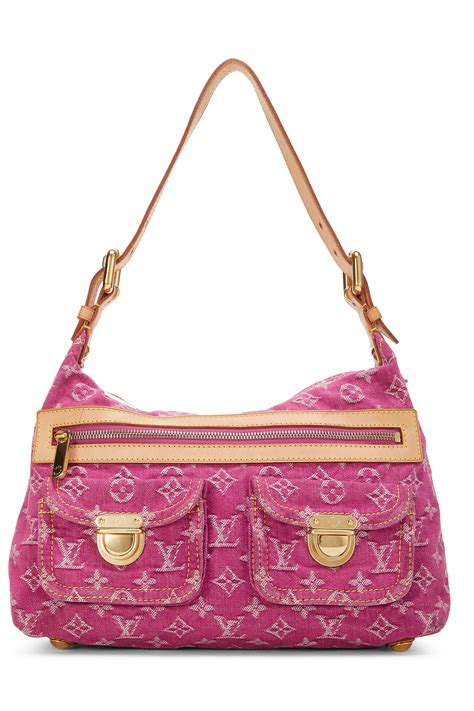 louis vuitton pink strap bag|louis vuitton pink denim bag.